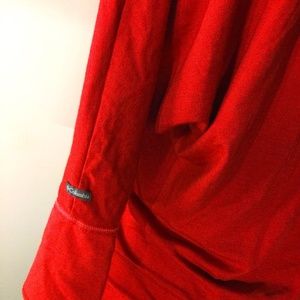 Red Columbia hooded T